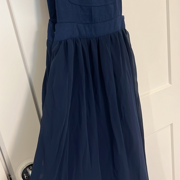 Blue Chiffon Dress - Picture 3 of 5